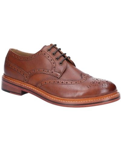Cotswold Quenington Leather Lace Up Shoes - Brown