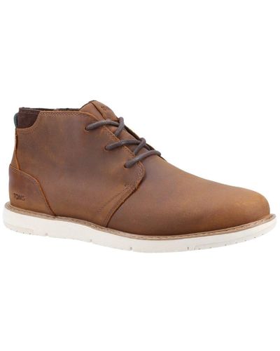 TOMS Navi Chukka Boots Size: 7 - Brown