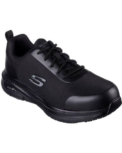 Skechers Arch Fit Sr Ringstap Safety Sneakers - Black