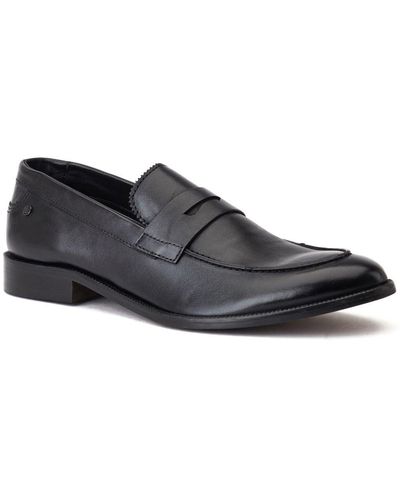 Base London Danbury Penny Loafers - Black