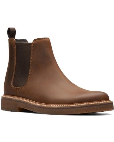 Clarks Clarkdale Easy Chelsea Boots - Brown