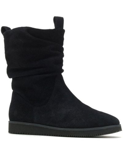 Hush Puppies Chow Chow Ruched Boots - Black