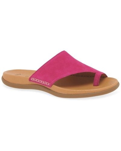 Gabor Lanzarote Toe Post Sandals - Pink