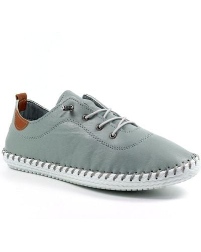 Lunar St Ives Plimsoll Trainers - Grey