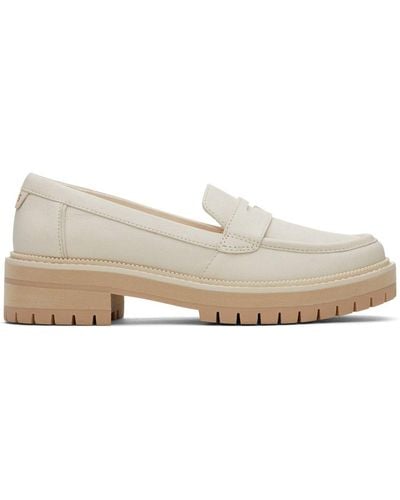 TOMS Cara Loafers Size: 4 - White