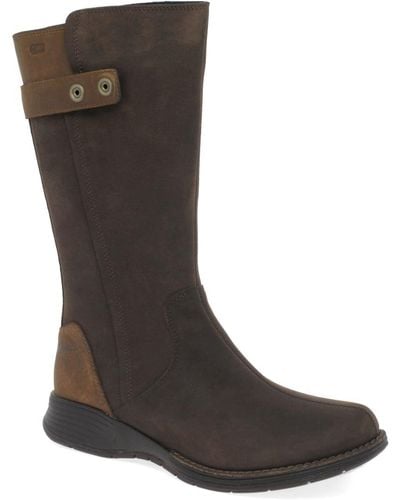 Merrell Travvy Tall Womens Waterproof Calf Length Boots - Brown
