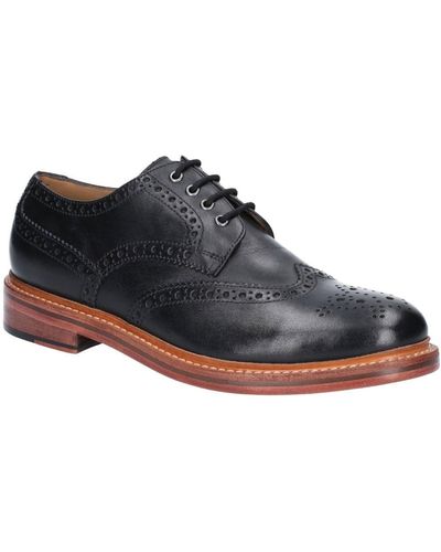 Cotswold Quenington Leather Lace Up Shoes - Black