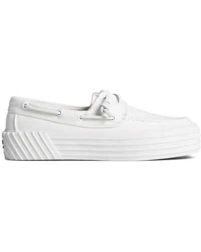 Sperry Top-Sider Crest Boat Platform Boat Shoes - White