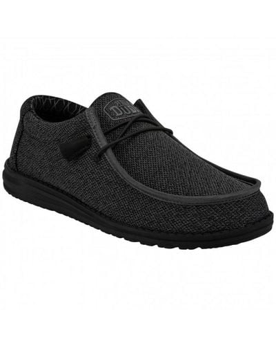 Hey Dude Wally Sox Shoes Size: 7, - Black