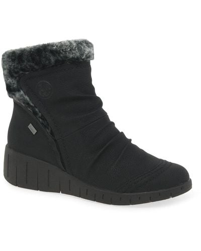 Rieker Bishop Ankle Boots - Black