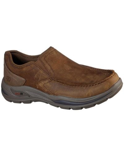 Skechers Arch Fit Motley Hust Casual Shoes - Brown