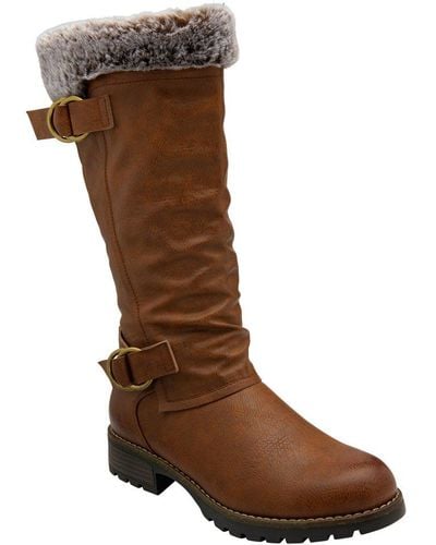 Lotus Riviera Knee High Boots - Brown