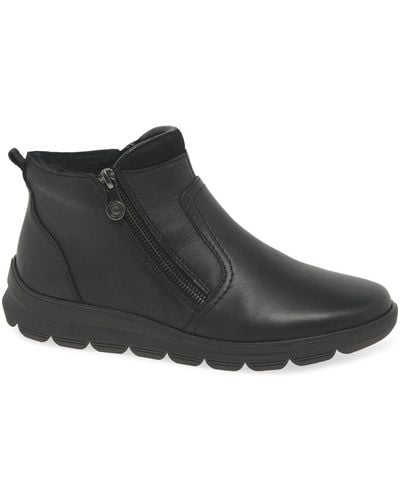 Rieker Central Ankle Boots - Black