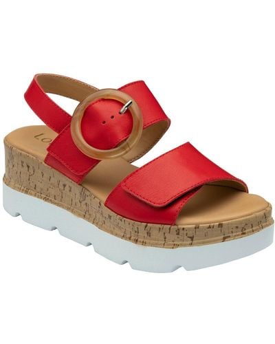 Lotus Cammie Sandals - Red