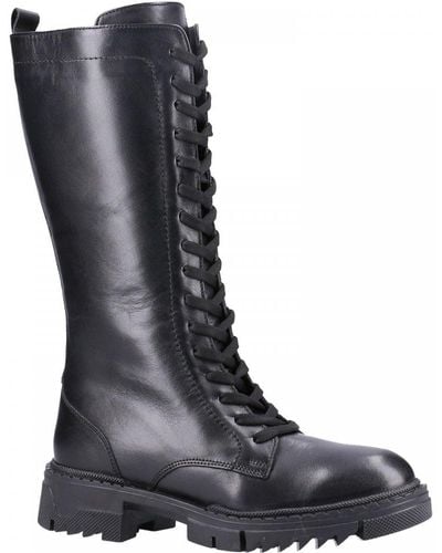 Riva Susie Knee High Boots - Black