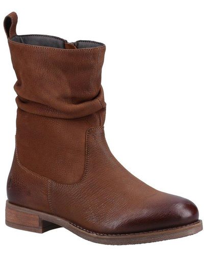 Hush Puppies Emilia Ankle Boots - Brown