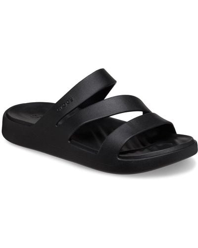 Crocs™ Getaway Strappy Mule Sandals - Black
