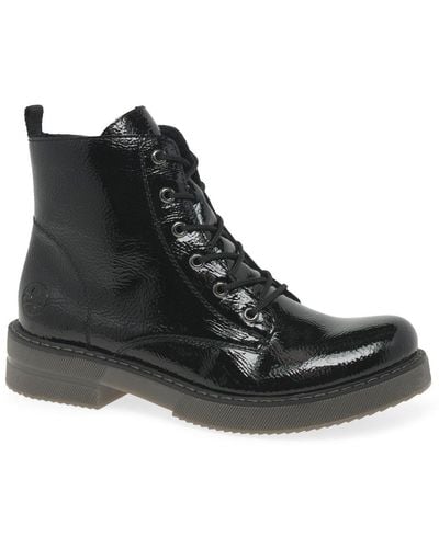 Rieker Simone Ankle Boots - Black