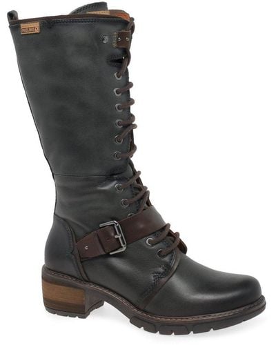 Pikolinos Sandie Calf Length Boots - Black