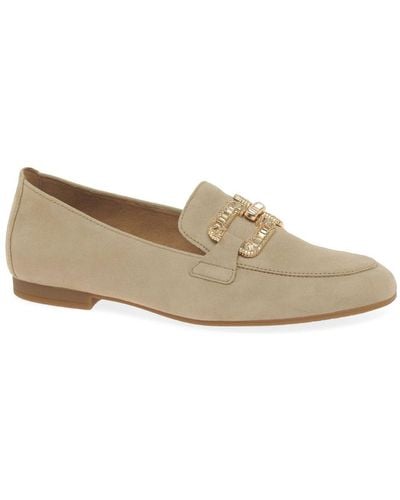 Gabor Jackie Loafers - Natural
