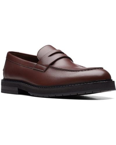 Clarks Craft North Lo Loafers - Brown