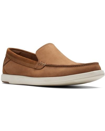 Clarks Bratton Loafer Shoes - Brown