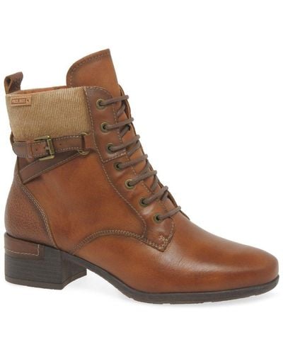Pikolinos Marcia Ankle Boots - Brown