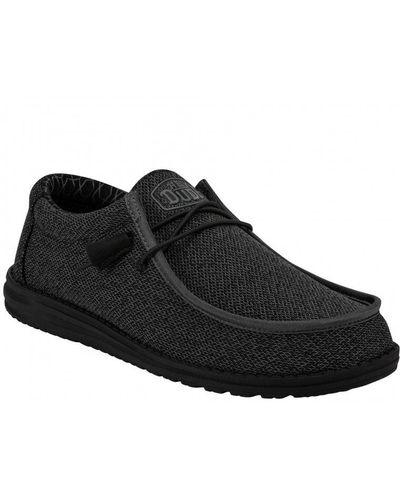 Hey Dude Wally Sox Shoes Size: 7 - Black
