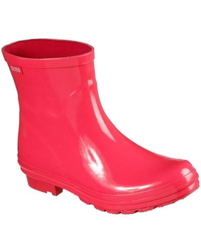 Skechers Rain Check Neon Puddles Wellingtons - Pink