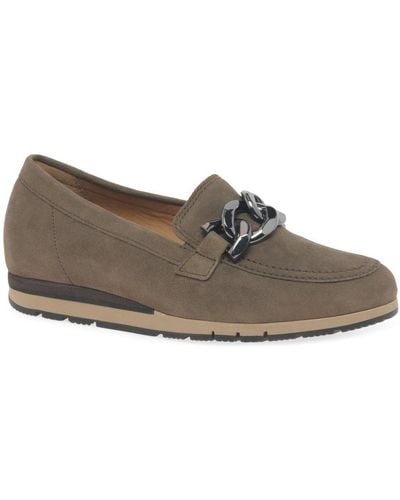 Gabor Bea Loafers - Grey