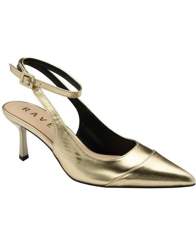 Ravel Catrine Slingback Court Shoes Size: 3 - Metallic