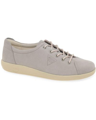 Ecco Soft 2 Lace Casual Shoes - Grey