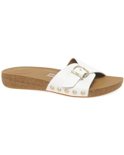 Fitflop Fitflop Iqushion Adjustable Buckle Sandals - White