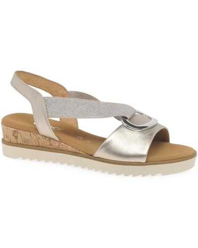 Gabor Reese Sandals - Metallic