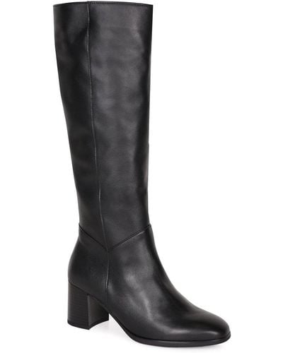 Gabor Balerina Knee High Boots - Black