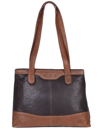 Lakeland Leather Hartsop Shopper Shoulder Bag - Brown