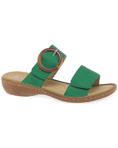 Rieker Nectar Sandals - Green