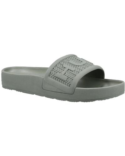 HUNTER Bloom Algae Foam Slide Sandals Size: 7 - Grey