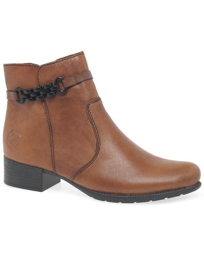 Rieker Depart Ankle Boots - Brown