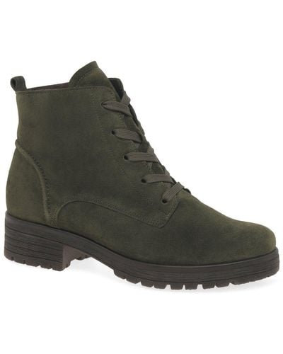 Gabor Zumba Ankle Boots - Green