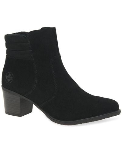 Rieker Jodie Ankle Boots - Black