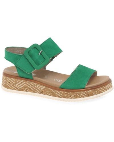 Rieker Mode Sandals - Green