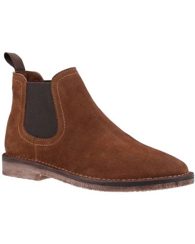 Hush Puppies Shaun Chelsea Boots Size: 6, - Brown