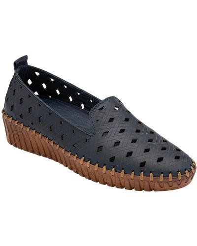 Lotus Karson Slip On Shoes - Blue