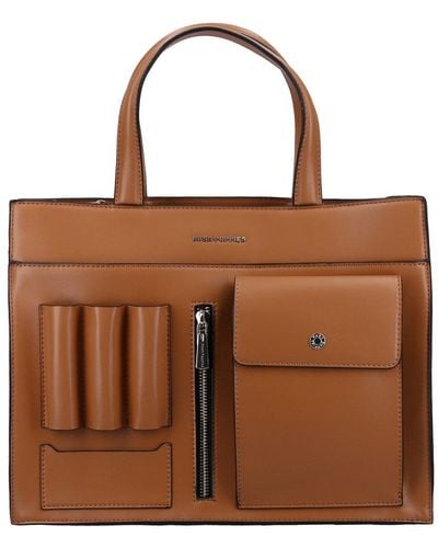 Hush Puppies Multi Satchel Bag Size: One Size - Brown