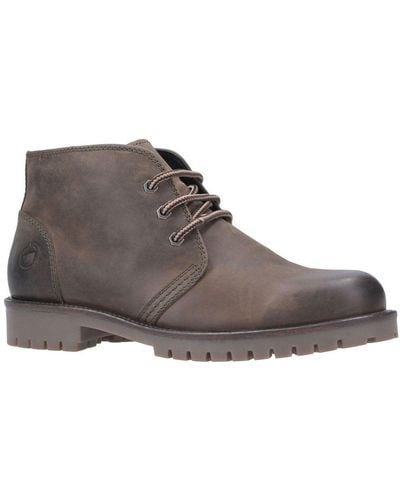 Cotswold Stroud Lace Up Boots - Grey