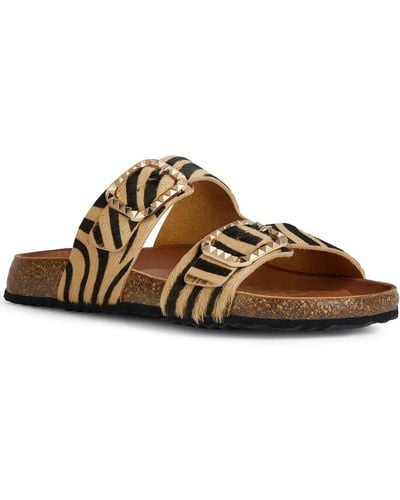 Geox D New Brionia B C Sandals - Brown