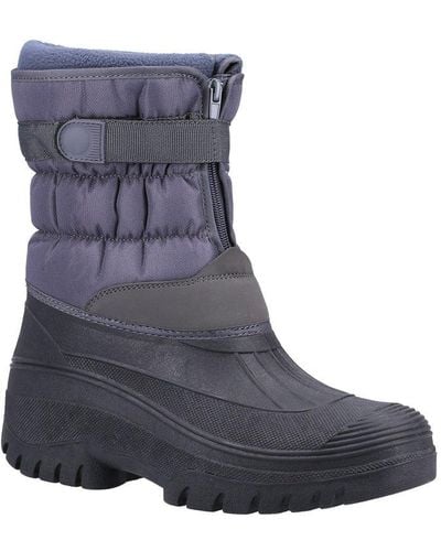 Cotswold Chase Snow Boots - Blue