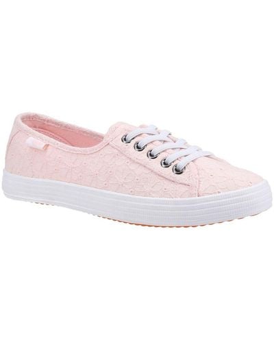 Rocket Dog Chow Chow Elsie Eyelet Casual Slip On - Pink