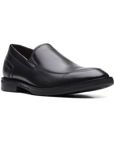 Clarks Un Hugh Step Formal Slip On Shoes - Black